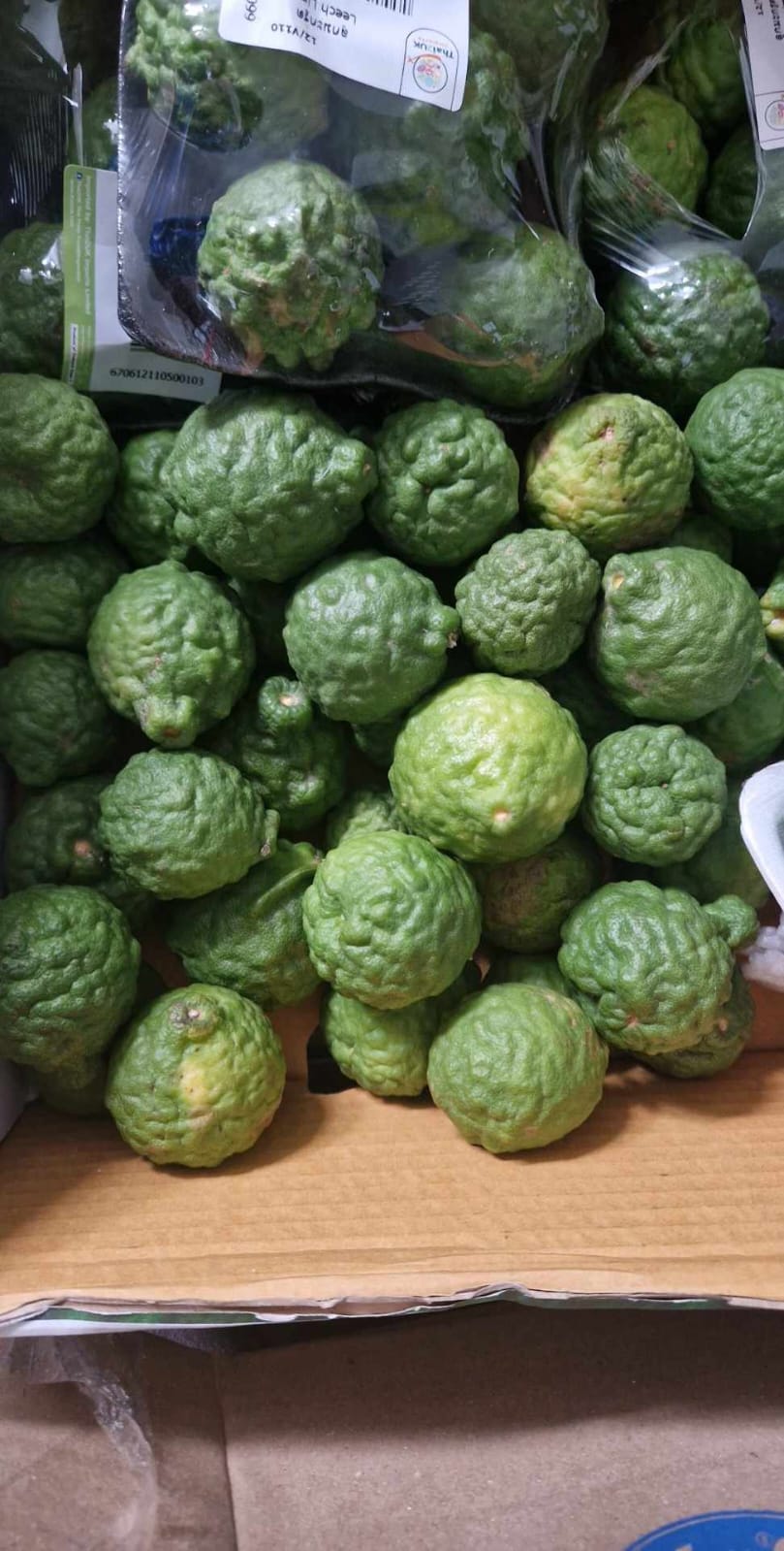 Kaffir lime fruits